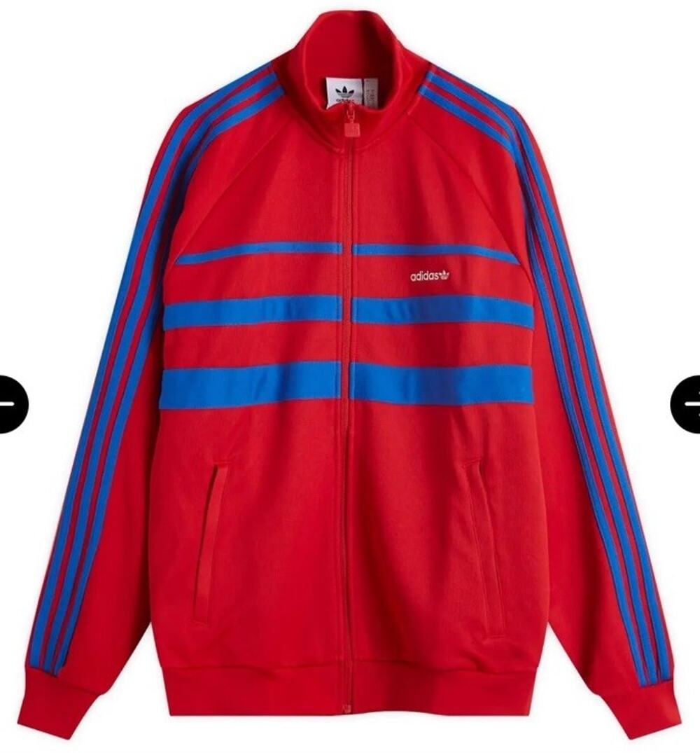 Adidas Men’s The First Track Top Originals Color: Better Scarlet, Size Small NWT